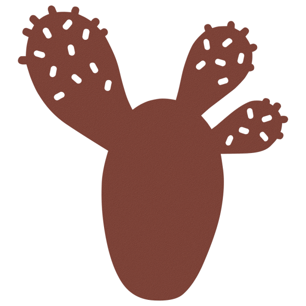 Untersetzer Cactus Bouquet Sauvage Ockerrot