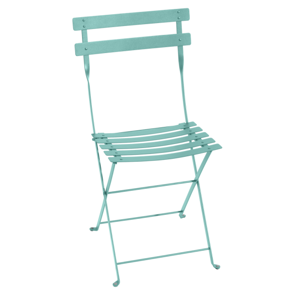 Metall-Stuhl Bistro Lagunenblau- Angebot - Auslauffarbe