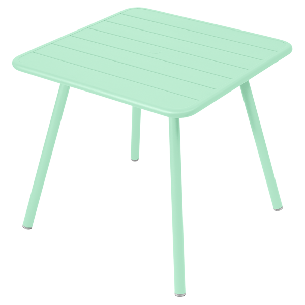Table 80 x 80 cm - 4 Beine Luxembourg Opalgrün