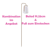 Balad-Kombination - Lampe H.25cm + Fuß zum Einstecken - Angebot